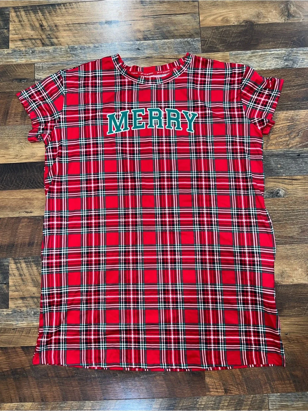 Merry Red Plaid Sleep Gown